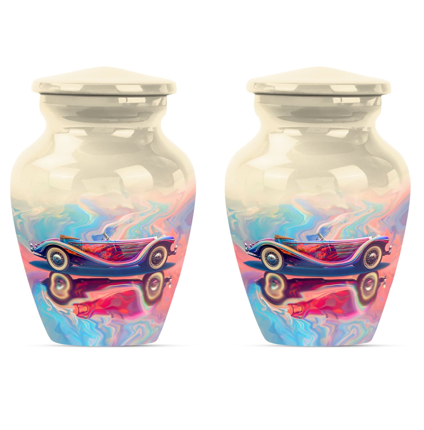 Personalized Car Cremation Urn for Human Ashes - 10-inch, 200 cu in - Yatskia