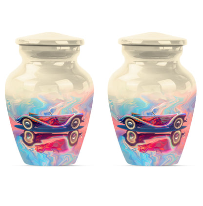 Personalized Car Cremation Urn for Human Ashes - 10-inch, 200 cu in - Yatskia