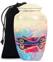 Vibrant Car Design Cremation Urn for Human Ashes - Burial Urns For Ashes