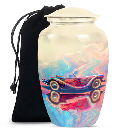 Personalized Car Cremation Urn for Human Ashes - 10-inch, 200 cu in - Yatskia