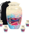 Vibrant Car Design Cremation Urn for Human Ashes - Burial Urns For Ashes