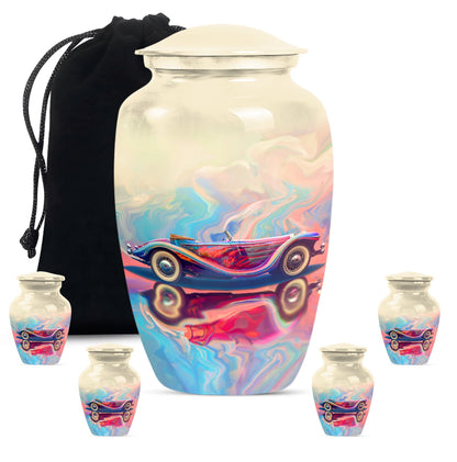 Personalized Car Cremation Urn for Human Ashes - 10-inch, 200 cu in - Yatskia