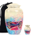 Vibrant Car Design Cremation Urn for Human Ashes - Burial Urns For Ashes