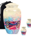 Vibrant Car Design Cremation Urn for Human Ashes - Burial Urns For Ashes