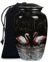 Swan Pair Cremation Urns For Human Ashes - Funeral Urns For Adult