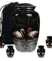 Swan Pair Cremation Urns For Human Ashes - Funeral Urns For Adult