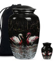 Swan Pair Cremation Urns For Human Ashes - Funeral Urns For Adult