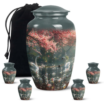 Large Urn With 4 Keepsake Urn