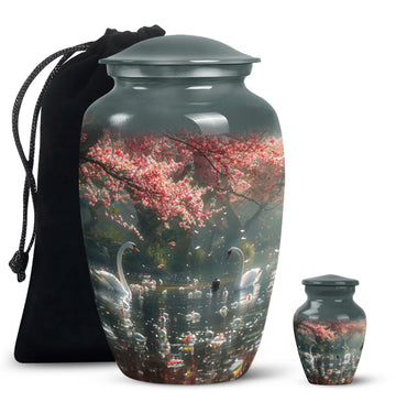 Large Urn With 1 Keepsake Urn