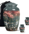 Cherry Blossom Cremation Urns For Human Ashes - Swan Urns For Adults
