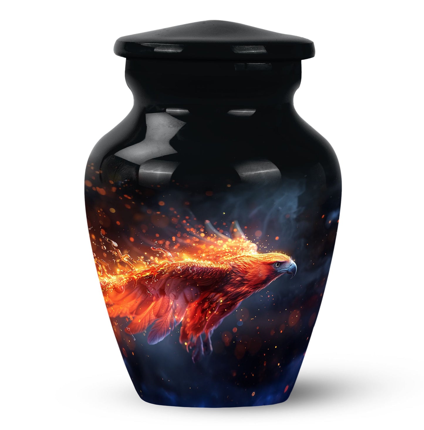 Personalized Eagle Cremation Urn for Men - 10-inch, 200 cu in - Yatskia