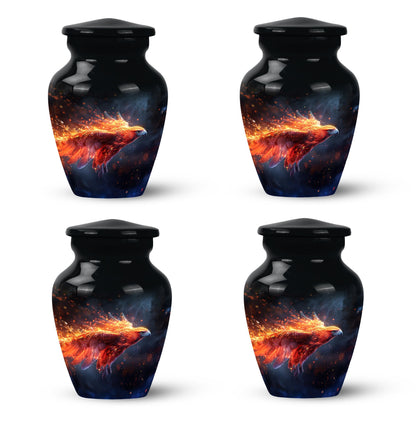 Personalized Eagle Cremation Urn for Men - 10-inch, 200 cu in - Yatskia