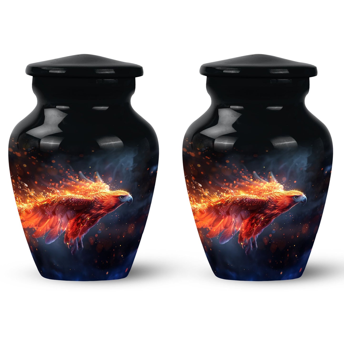 Personalized Eagle Cremation Urn for Men - 10-inch, 200 cu in - Yatskia
