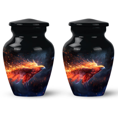 Personalized Eagle Cremation Urn for Men - 10-inch, 200 cu in - Yatskia