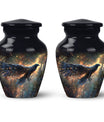 Black Raven Funeral Urn for Human Ashes - Cremations Urns For Adults