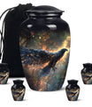 Black Raven Funeral Urn for Human Ashes - Cremations Urns For Adults