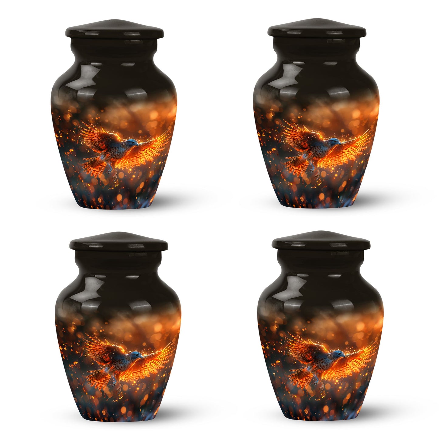 Personalized Bird Keepsake Urn for Human Ashes - 10-inch, 200 cu in - Yatskia