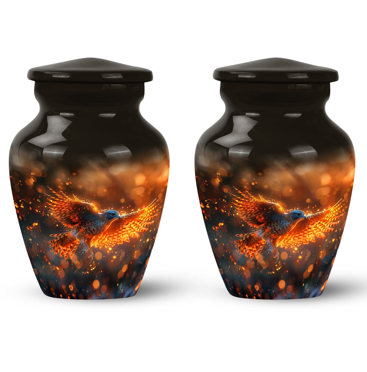 Personalized Bird Keepsake Urn for Human Ashes - 10-inch, 200 cu in - Yatskia