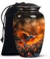 Elegant Phoenix Bird Cremation Urn - Unique Memorial Keepsake for Ashes
