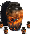 Elegant Phoenix Bird Cremation Urn - Unique Memorial Keepsake for Ashes