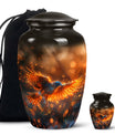Elegant Phoenix Bird Cremation Urn - Unique Memorial Keepsake for Ashes