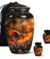 Elegant Phoenix Bird Cremation Urn - Unique Memorial Keepsake for Ashes