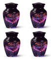 Purple Owl Cremation Urn for Human Ashes - Memorial Urn for Burial