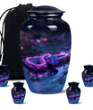 Purple Snake Cremation Urns For Human Ashes - Memorial Urn for Adults