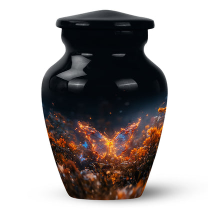 Personalized Butterfly Cremation Urn for Mom - 10-inch, 200 cu in - Yatskia