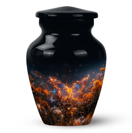 Personalized Butterfly Cremation Urn for Mom - 10-inch, 200 cu in - Yatskia