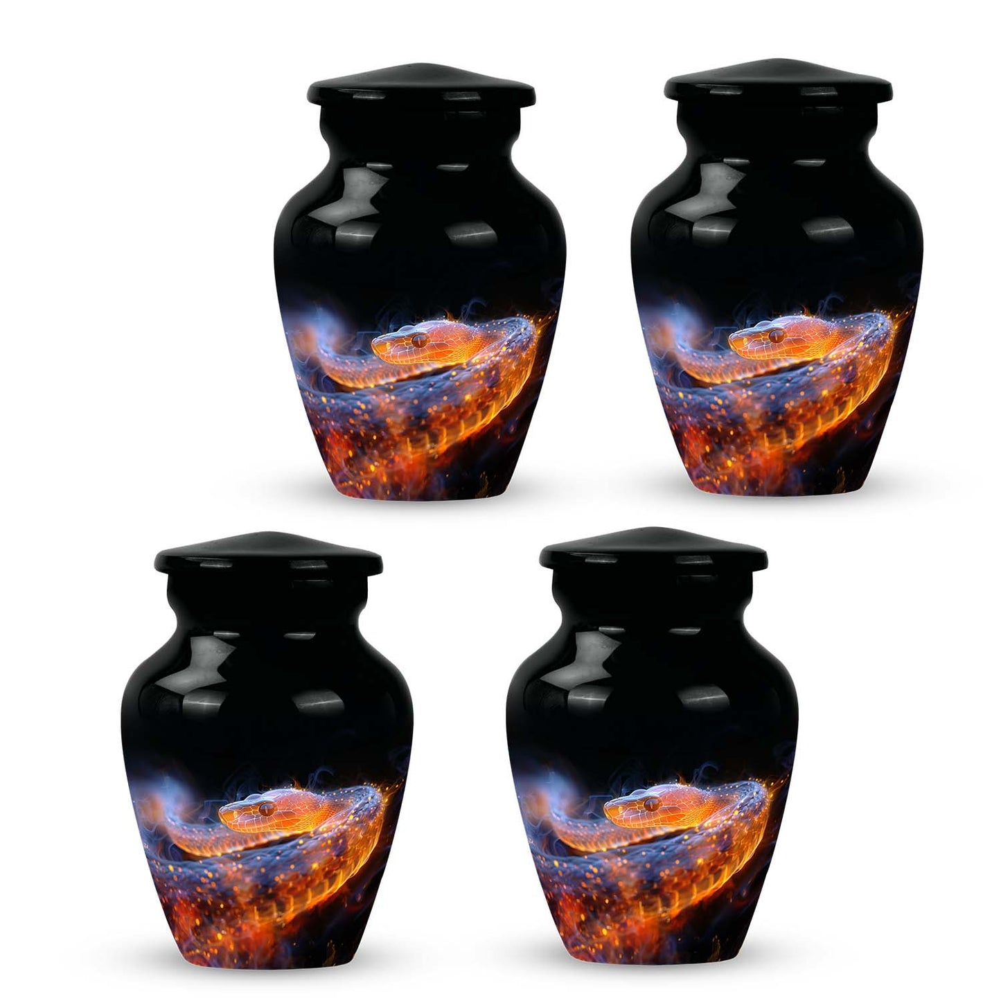 Personalized Snake Cremation Urn for Adult - 10-inch, 200 cu in - Yatskia