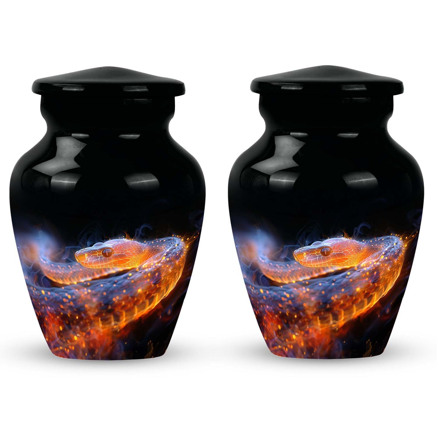 Personalized Snake Cremation Urn for Adult - 10-inch, 200 cu in - Yatskia