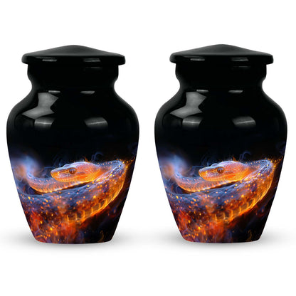 Personalized Snake Cremation Urn for Adult - 10-inch, 200 cu in - Yatskia