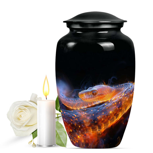 Serpent Cremation Urn For Adult - Snake Funeral Large Urns For Ashes