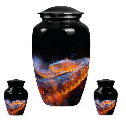 Personalized Snake Cremation Urn for Adult - 10-inch, 200 cu in - Yatskia
