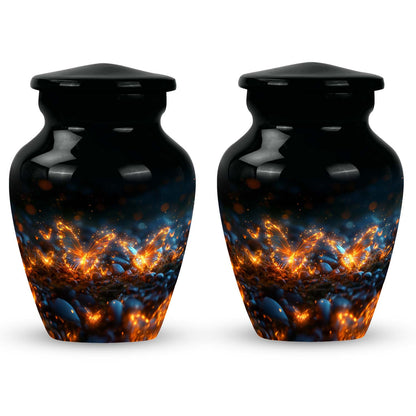 Personalized Butterfly Cremation Urn for Adult - 10-inch, 200 cu in - Yatskia
