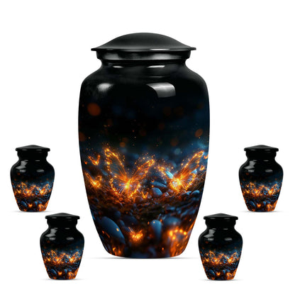 Personalized Butterfly Cremation Urn for Adult - 10-inch, 200 cu in - Yatskia