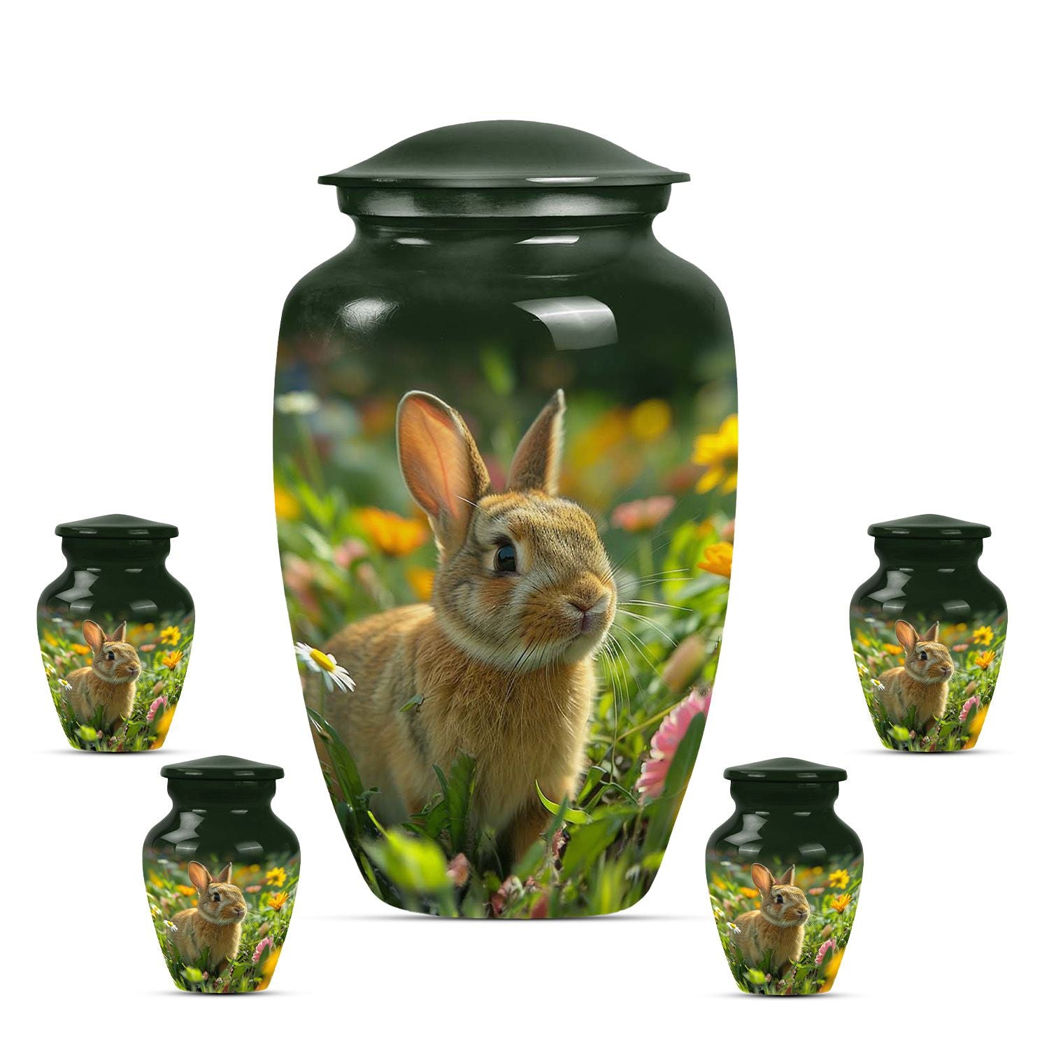 Bunny Rabbit Memorial Urn - Beautifully Designed Keepsake Urns For Pet