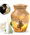 Golden Bunny Cremation Urns For Human Ashes For Mom and Dad
