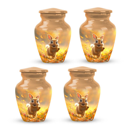 Personalized Rabbit Cremation Urn for Pet Ashes - 10-inch, 200 cu in - Yatskia