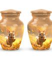 Golden Bunny Cremation Urns For Human Ashes For Mom and Dad