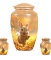 Golden Bunny Cremation Urns For Human Ashes For Mom and Dad