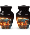 Fierce Polar Bear Urn - Bear Funeral Large Cremation Urns For Ashes