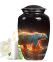 Fierce Polar Bear Urn - Bear Funeral Large Cremation Urns For Ashes
