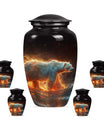 Fierce Polar Bear Urn - Bear Funeral Large Cremation Urns For Ashes