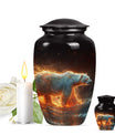 Fierce Polar Bear Urn - Bear Funeral Large Cremation Urns For Ashes