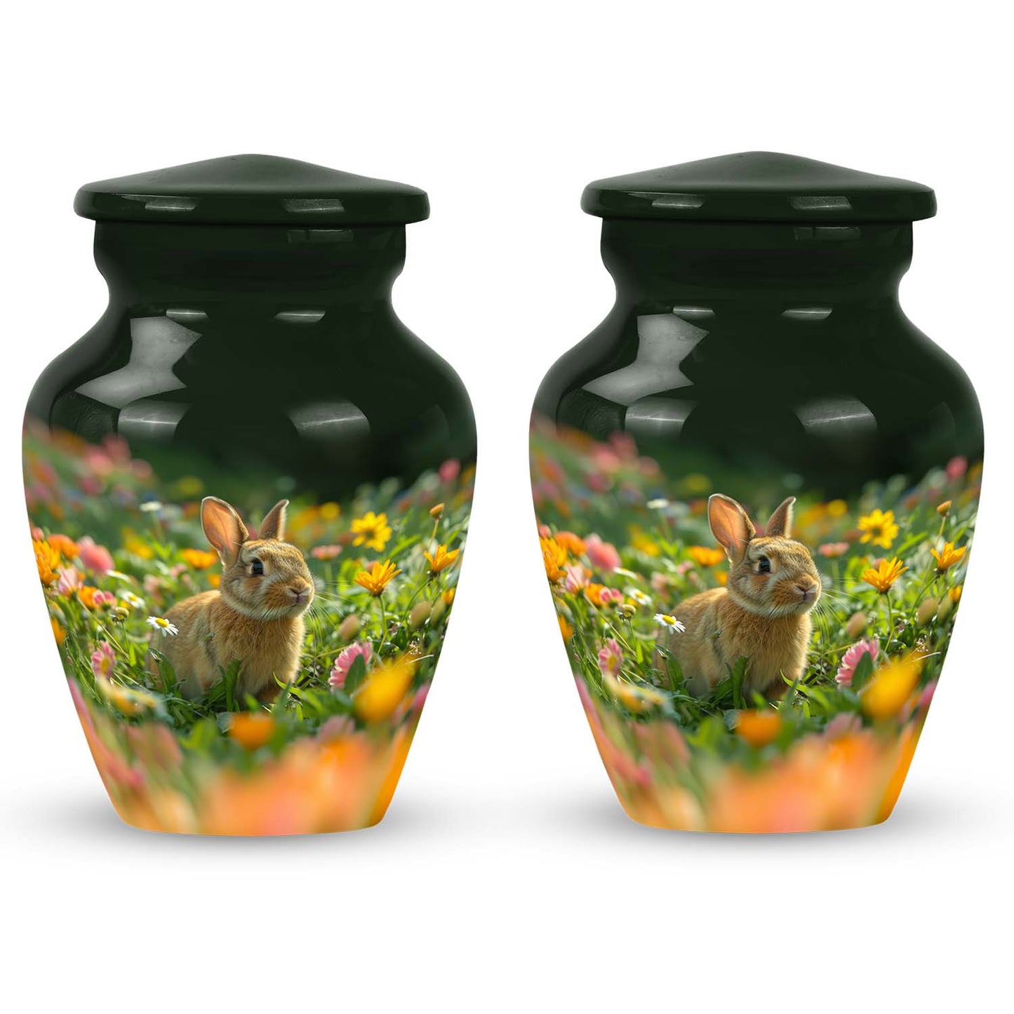Personalized Rabbit Cremation Urn for Pet Ashes - 10-inch, 200 cu in - Yatskia