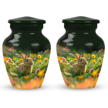 Personalized Rabbit Cremation Urn for Pet Ashes - 10-inch, 200 cu in - Yatskia