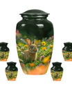 Bucolic Bunny Meadow - Rabbit Urns Large Funeral Large Urns For Ashes