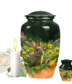 Bucolic Bunny Meadow - Rabbit Urns Large Funeral Large Urns For Ashes
